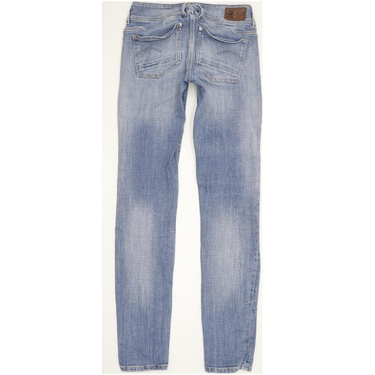 G-Star Lynn Mid Women Blue Skinny Slim Stretch Jeans W26 L31