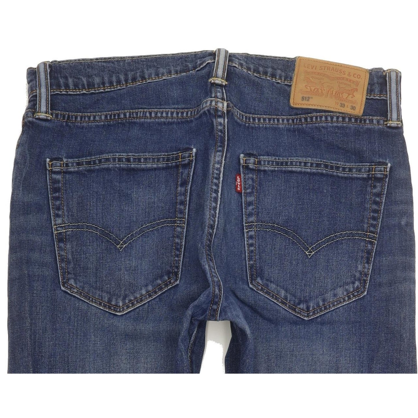 Levi's 512 Men Blue Tapered Slim Stretch Jeans W33 L29