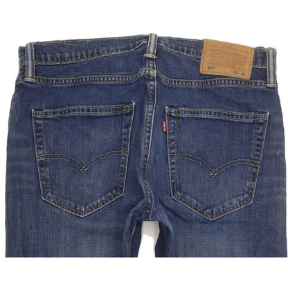 Levi's 512 Men Blue Tapered Slim Stretch Jeans W33 L29