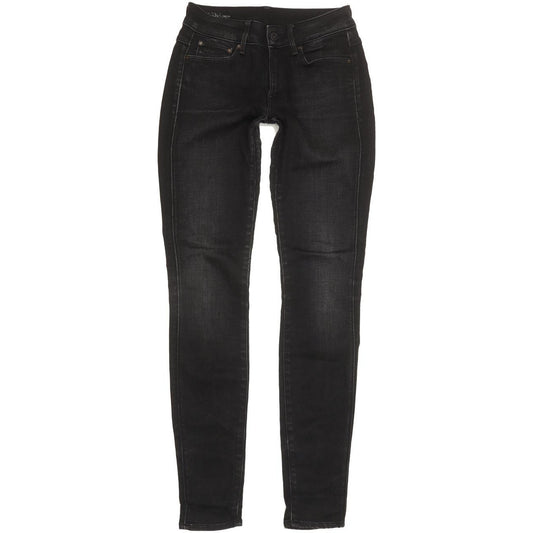 G-Star 3301 Contour Women Black Skinny Slim Stretch Jeans W25 L32