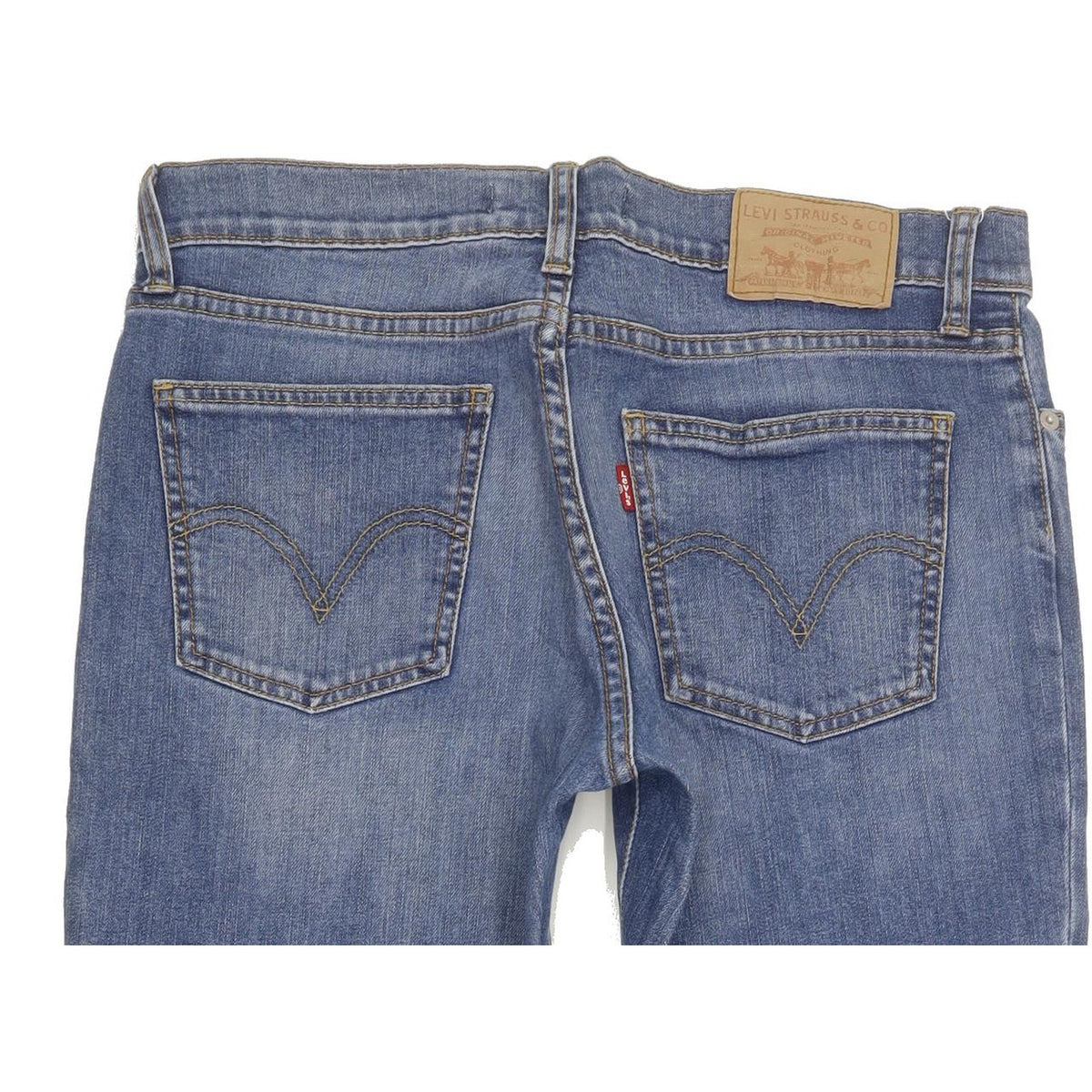 Levi's 528 Women Blue Straight Slim Stretch Jeans W30 L30