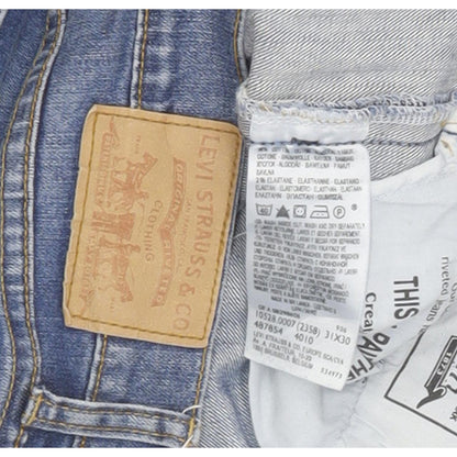 Levi's 528 Women Blue Straight Slim Stretch Jeans W30 L30