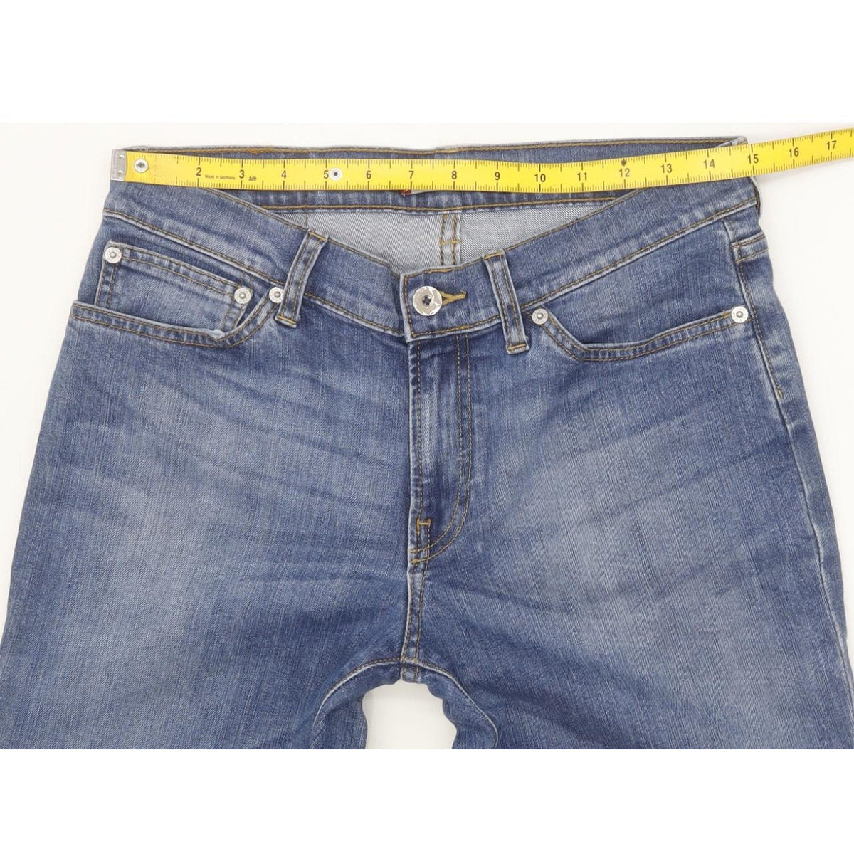 Levi's 528 Women Blue Straight Slim Stretch Jeans W30 L30