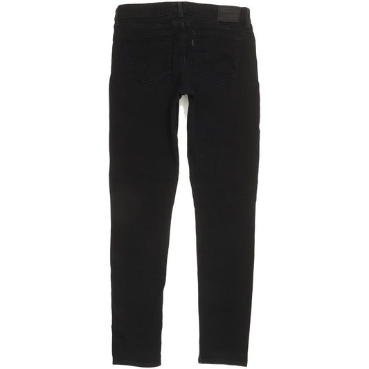 Levi's 711 Women Black Skinny Slim Stretch Jeans W28 L30