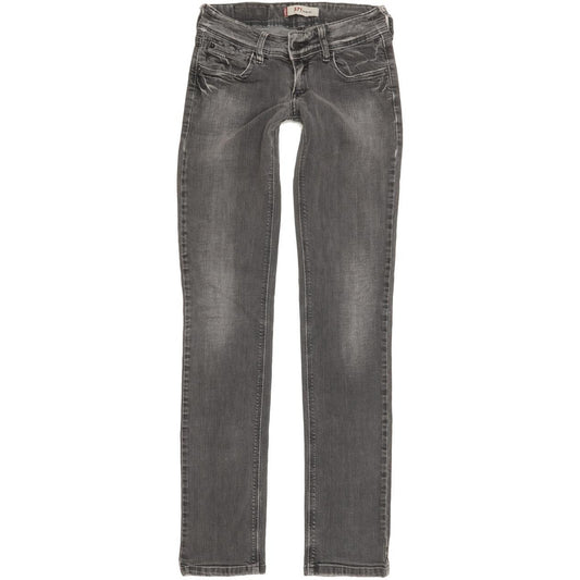 Levi's 571 Women Grey Straight Slim Stretch Jeans W27 L33