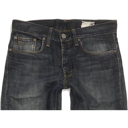 G-Star Men Blue Straight Regular Jeans W32 L35