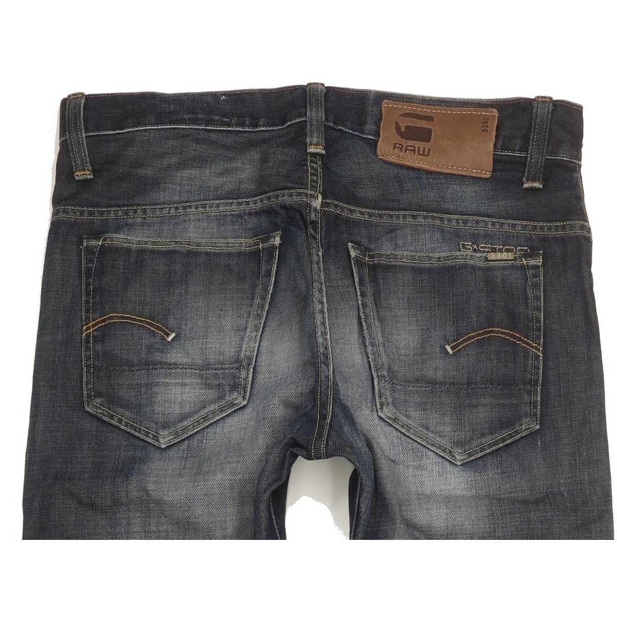 G-Star Men Blue Straight Regular Jeans W32 L35