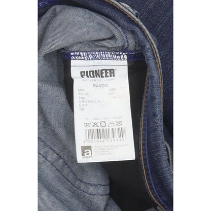 Pioneer Rando Men Blue Straight Regular Stretch Jeans W33 L30