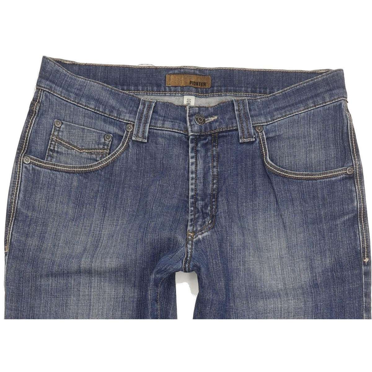 Pioneer Rando Men Blue Straight Regular Stretch Jeans W33 L32