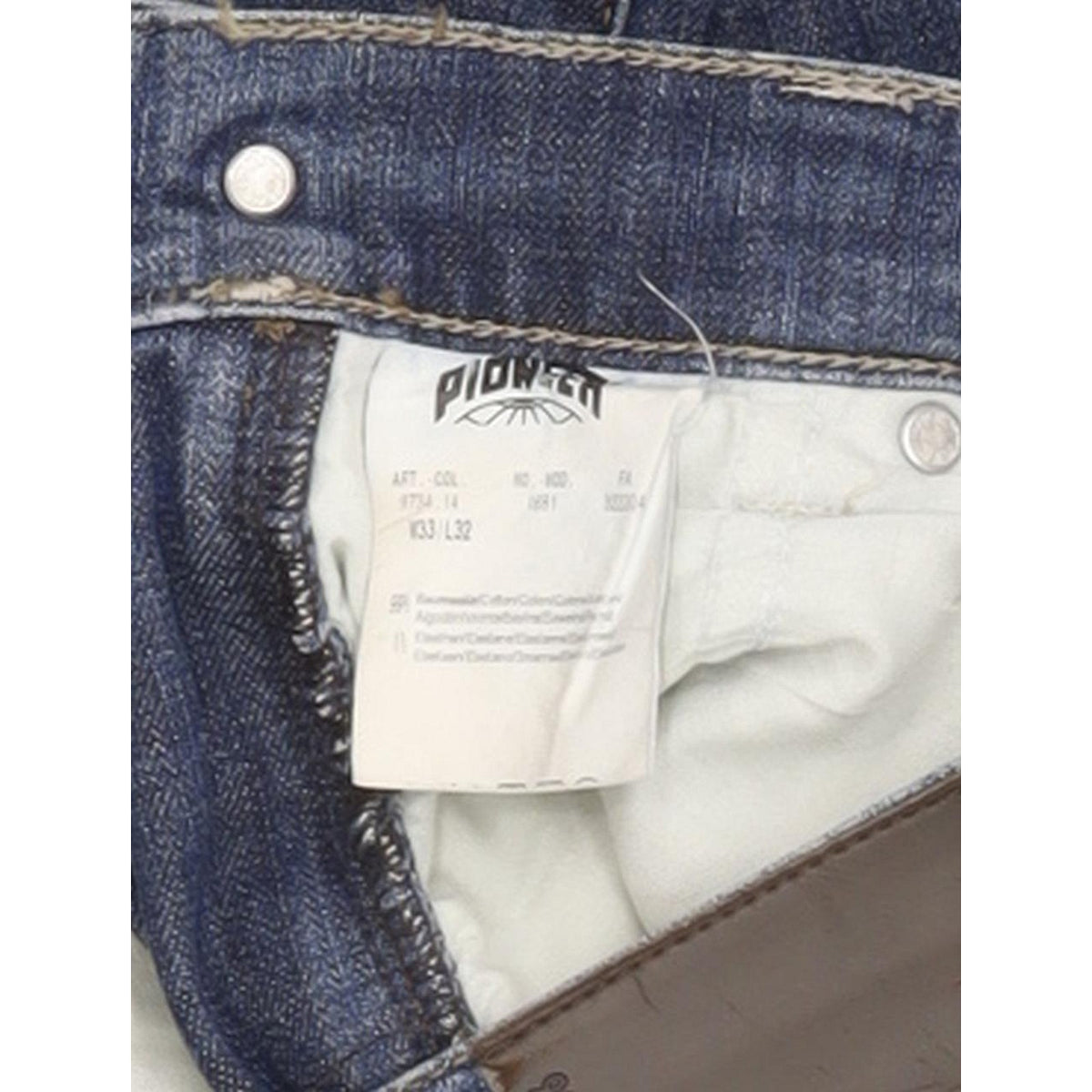 Pioneer Rando Men Blue Straight Regular Stretch Jeans W33 L32