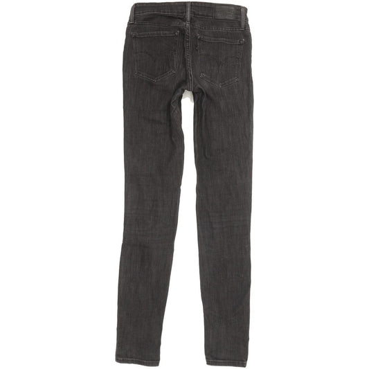 Levi's 711 Women Charcoal Skinny Slim Stretch Jeans W26 L32