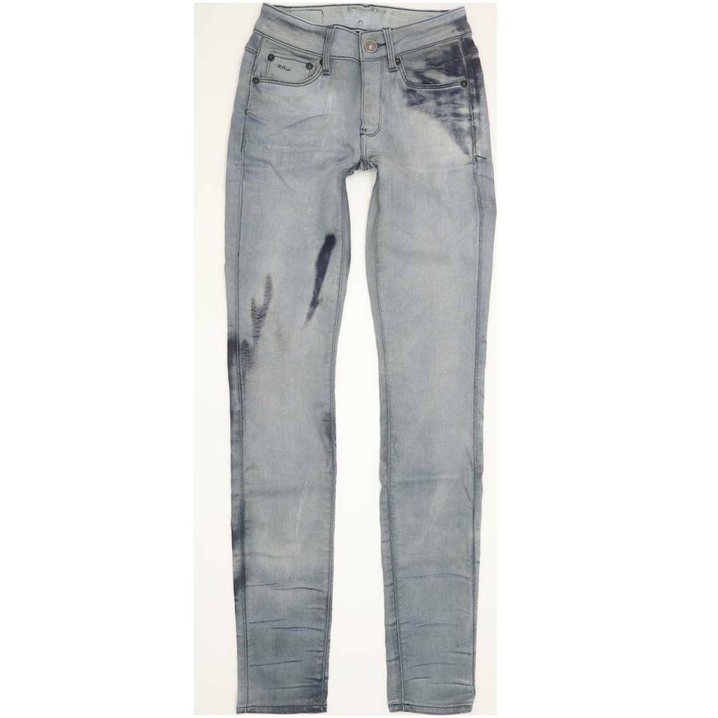 G-Star 3301 High Women Grey Skinny Slim Stretch Jeans W26 L32