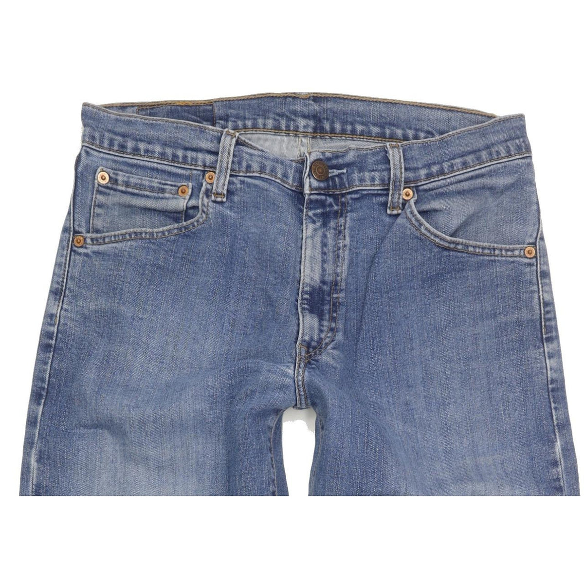 Levi's 521 Men Blue Straight Regular Stretch Jeans W33 L32
