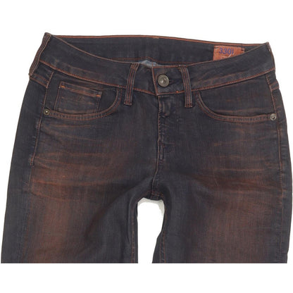 G-Star 3301 Contour Women Navy Skinny Slim Stretch Jeans W27 L30