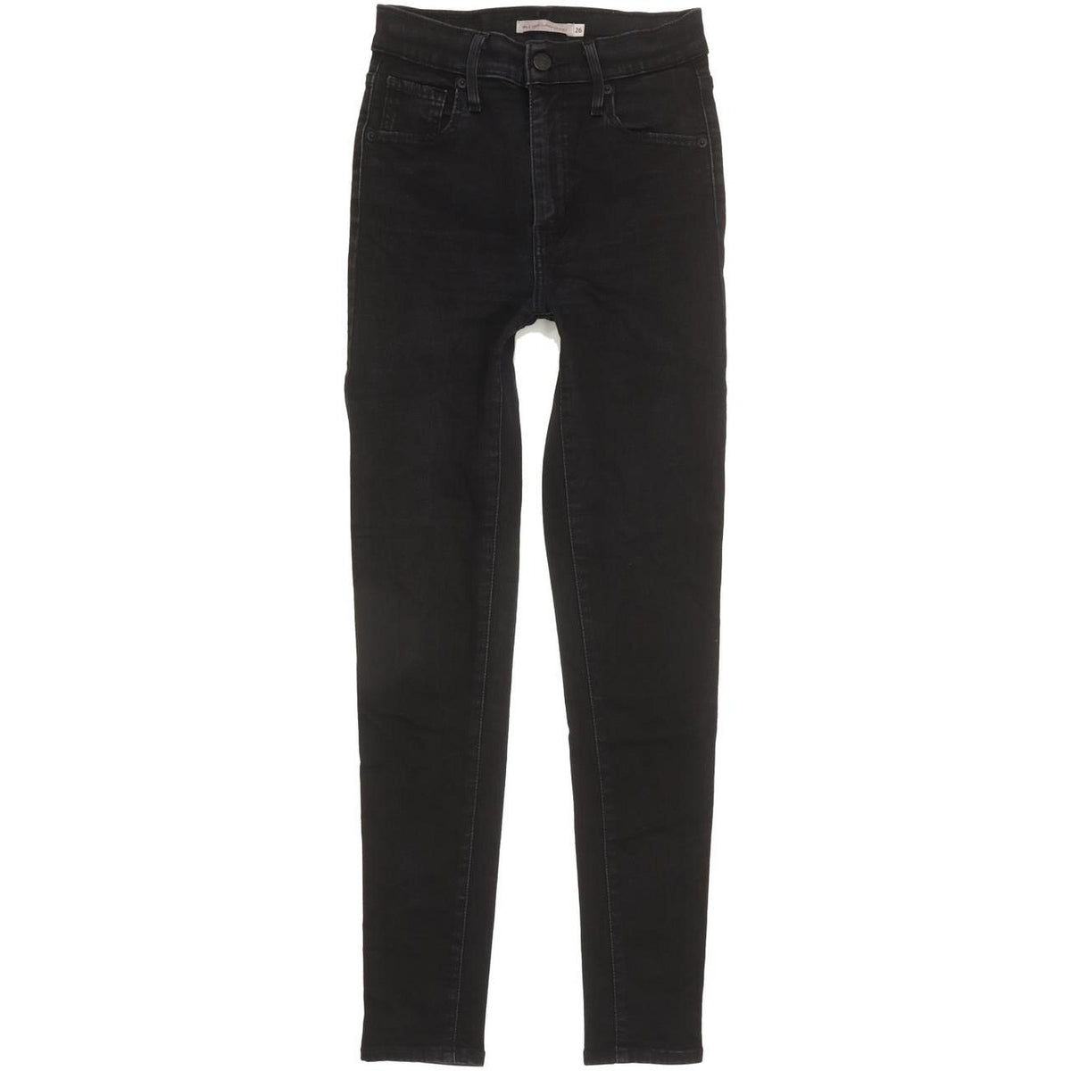Levi's Mile Black Skinny Slim Stretch Jeans High Waisted W26 L28