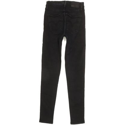 Levi's Mile Black Skinny Slim Stretch Jeans High Waisted W26 L28
