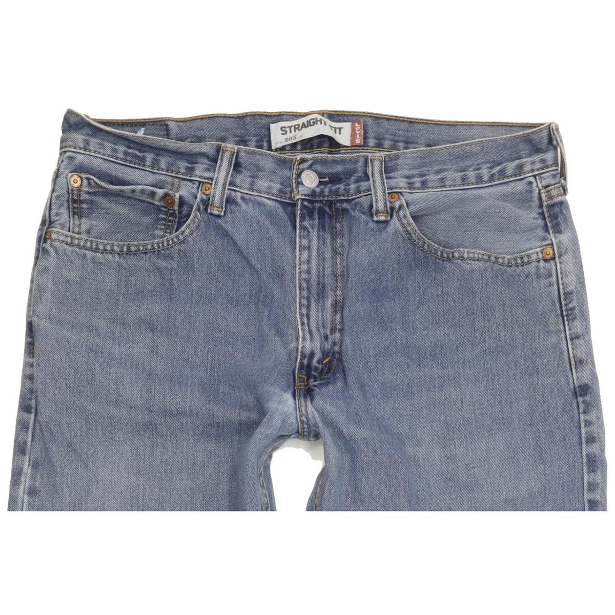 Levi's 505 Men Blue Straight Regular Jeans W34 L31