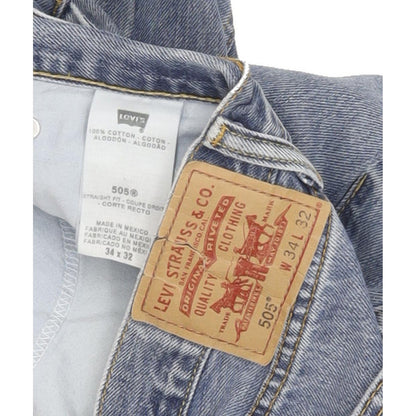 Levi's 505 Men Blue Straight Regular Jeans W34 L31