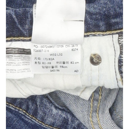 Levi's 511 Men Blue Straight Slim Stretch Jeans W32 L31