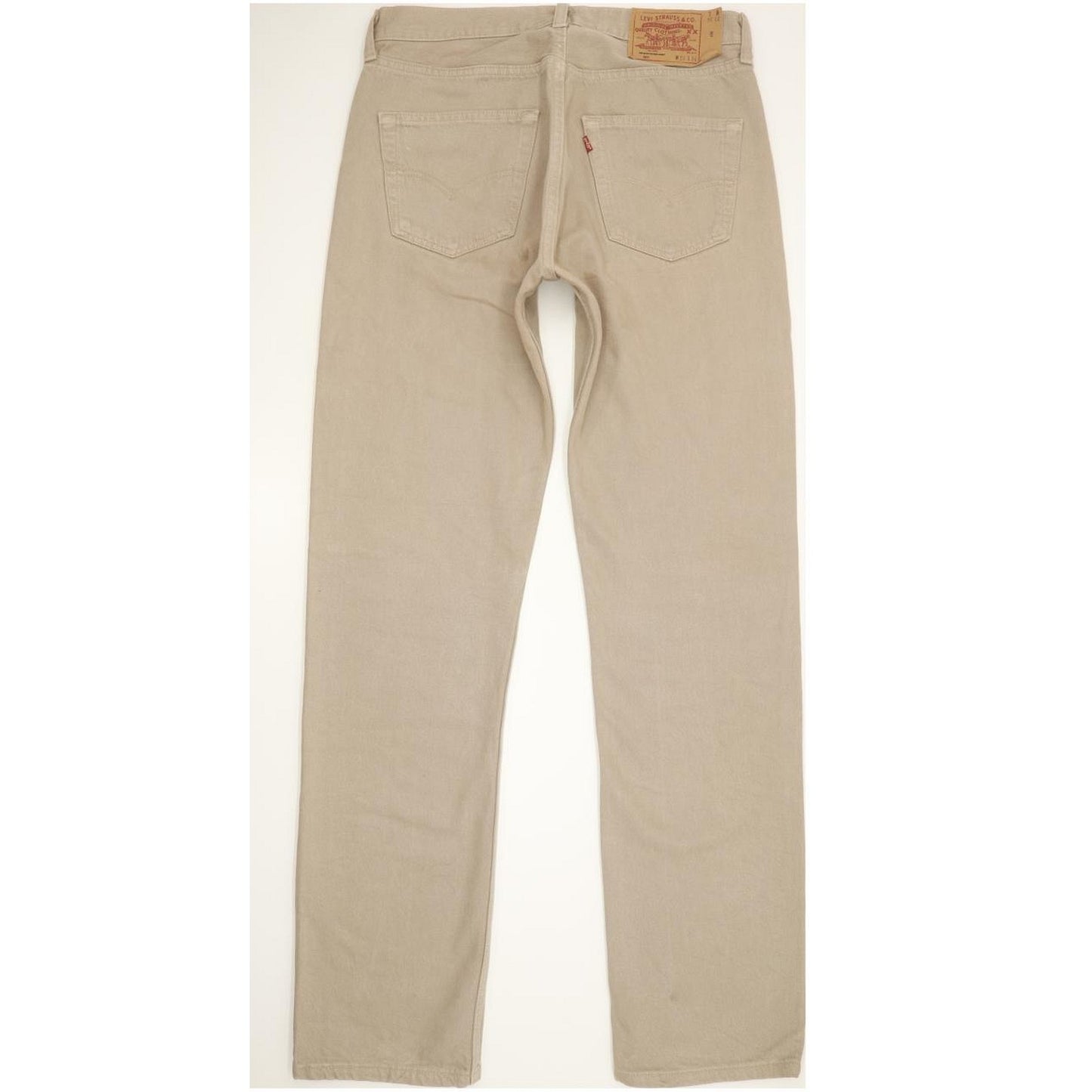 Levi's 501 Made in USA Men Beige Straight Regular Jeans W33 L34