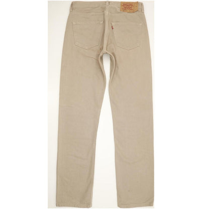 Levi's 501 Made in USA Men Beige Straight Regular Jeans W33 L34