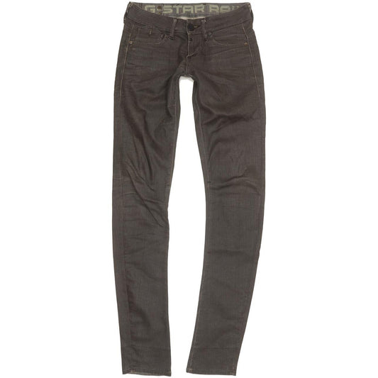 G-Star Women Grey Skinny Slim Stretch Jeans W25 L34