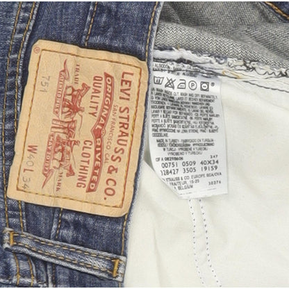Levi's 751 Men Blue Straight Regular Jeans W38 L33