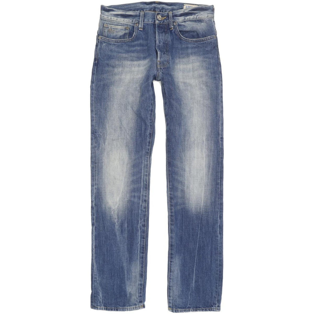 G-Star 3301 Men Blue Straight Regular Jeans W31 L32