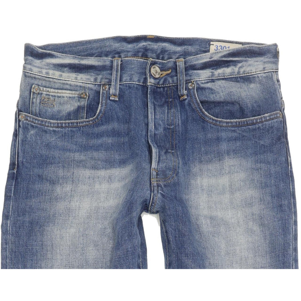 G-Star 3301 Men Blue Straight Regular Jeans W31 L32