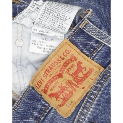 Levi's 512 Men Blue Tapered Slim Stretch Jeans W32 L28