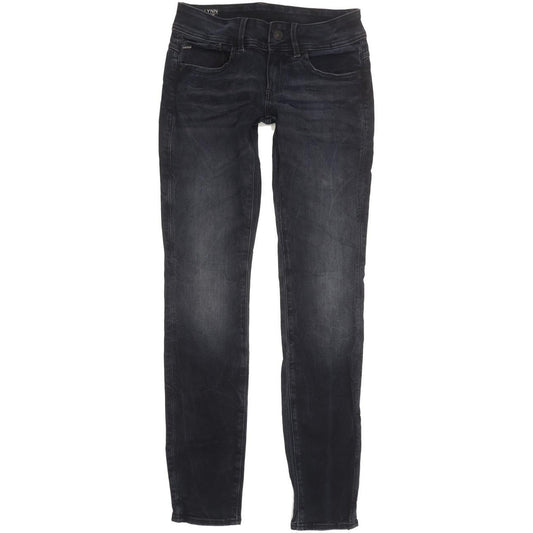 G-Star Lynn Mid Women Navy Skinny Slim Stretch Jeans W28 L31