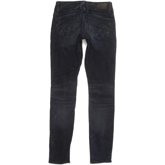 G-Star Lynn Mid Women Navy Skinny Slim Stretch Jeans W28 L31