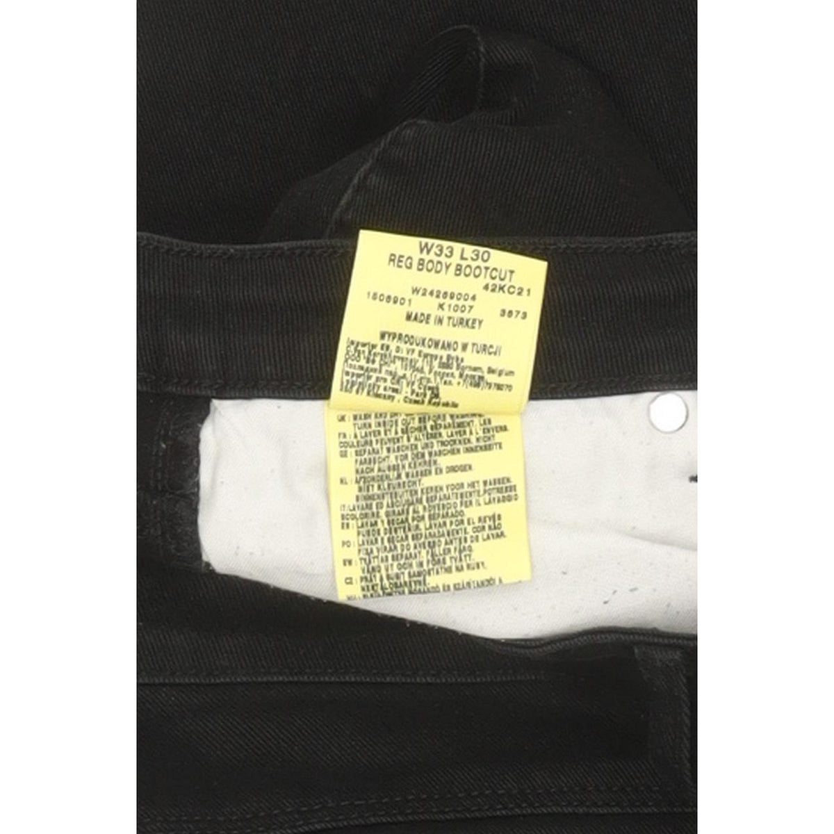 Wrangler Black Bootcut Regular Stretch Jeans High Waisted W33 L30