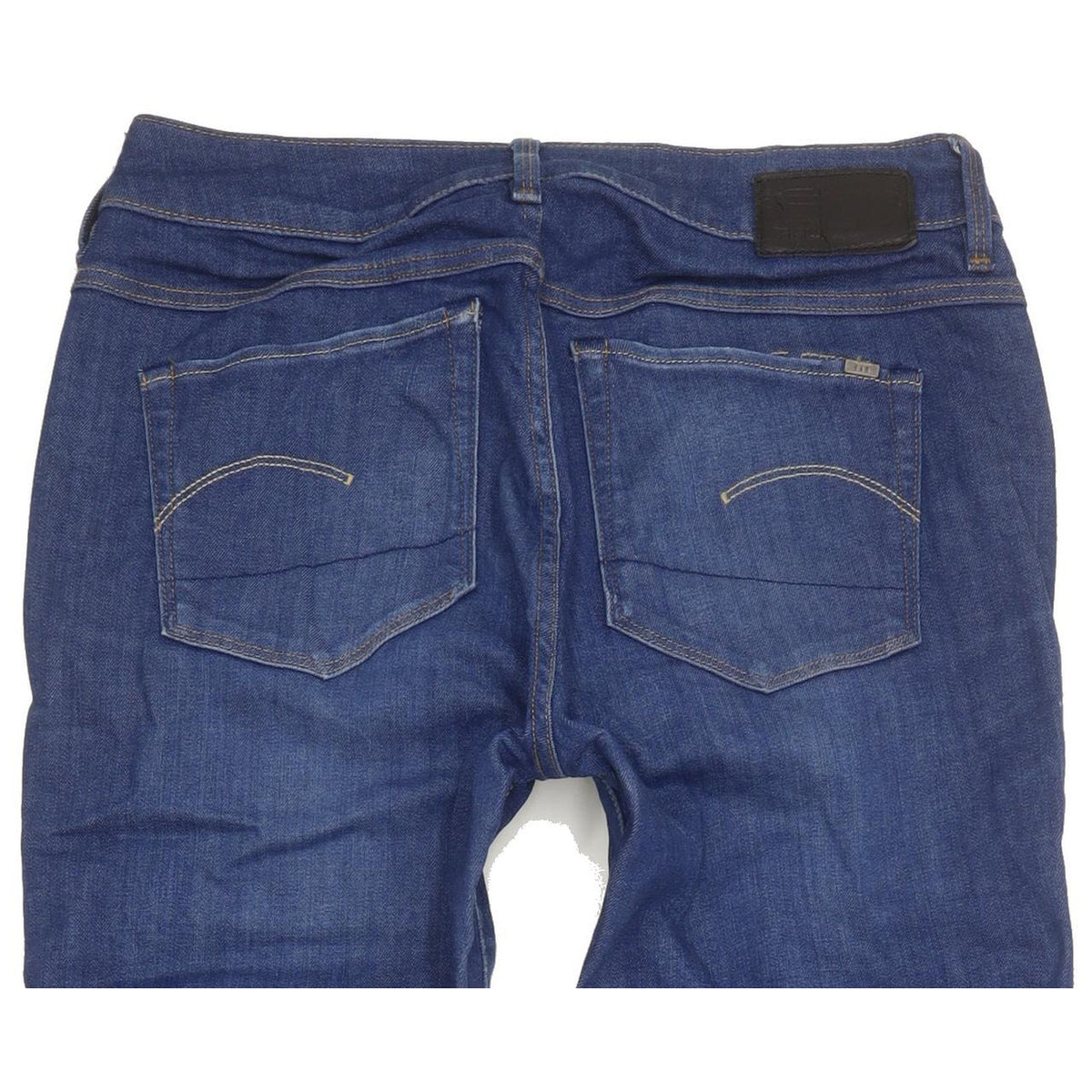 G-Star 3301 Contour Women Blue Straight Slim Stretch Jeans W26 L32