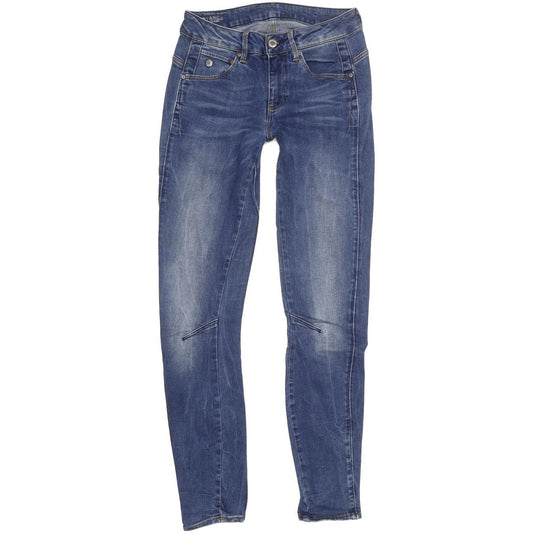 G-Star Arc 3D Mid Women Blue Skinny Slim Stretch Jeans W26 L29