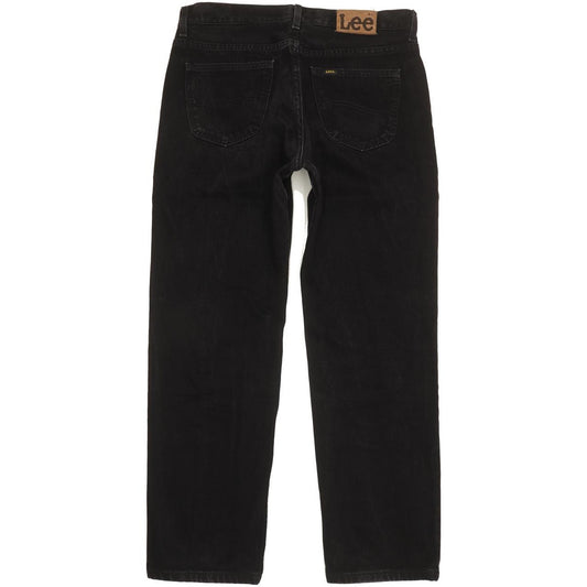 Lee Portland Men Black Straight Regular Jeans W36 L31