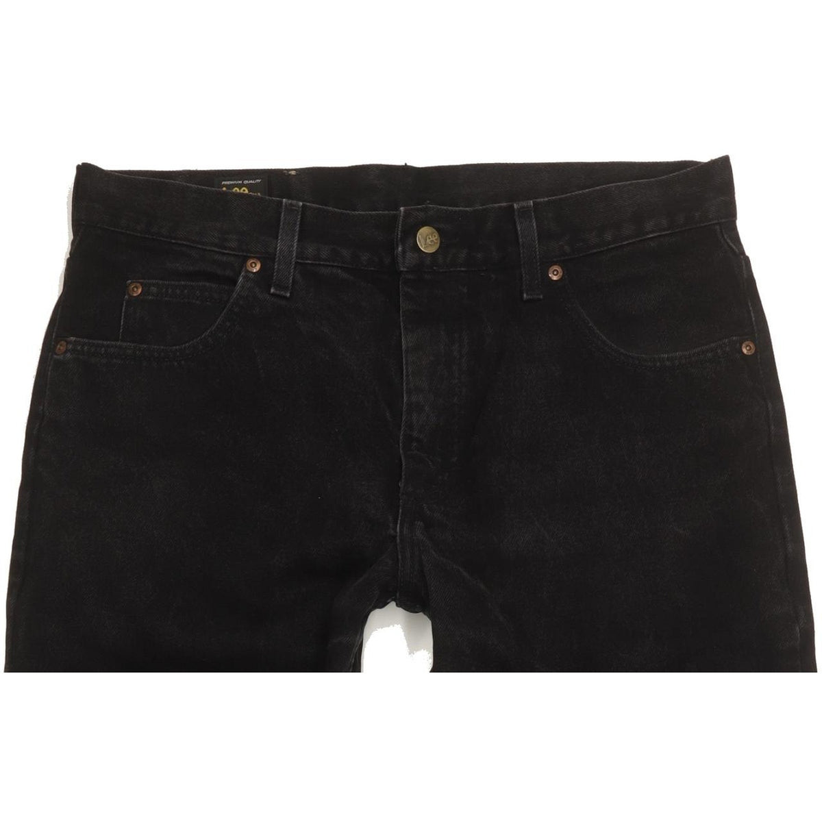 Lee Portland Men Black Straight Regular Jeans W36 L31