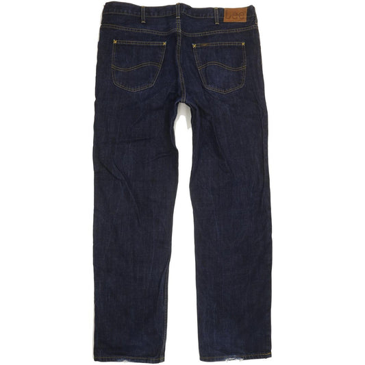 Lee Brooklyn Men Blue Straight Regular Jeans W40 L34