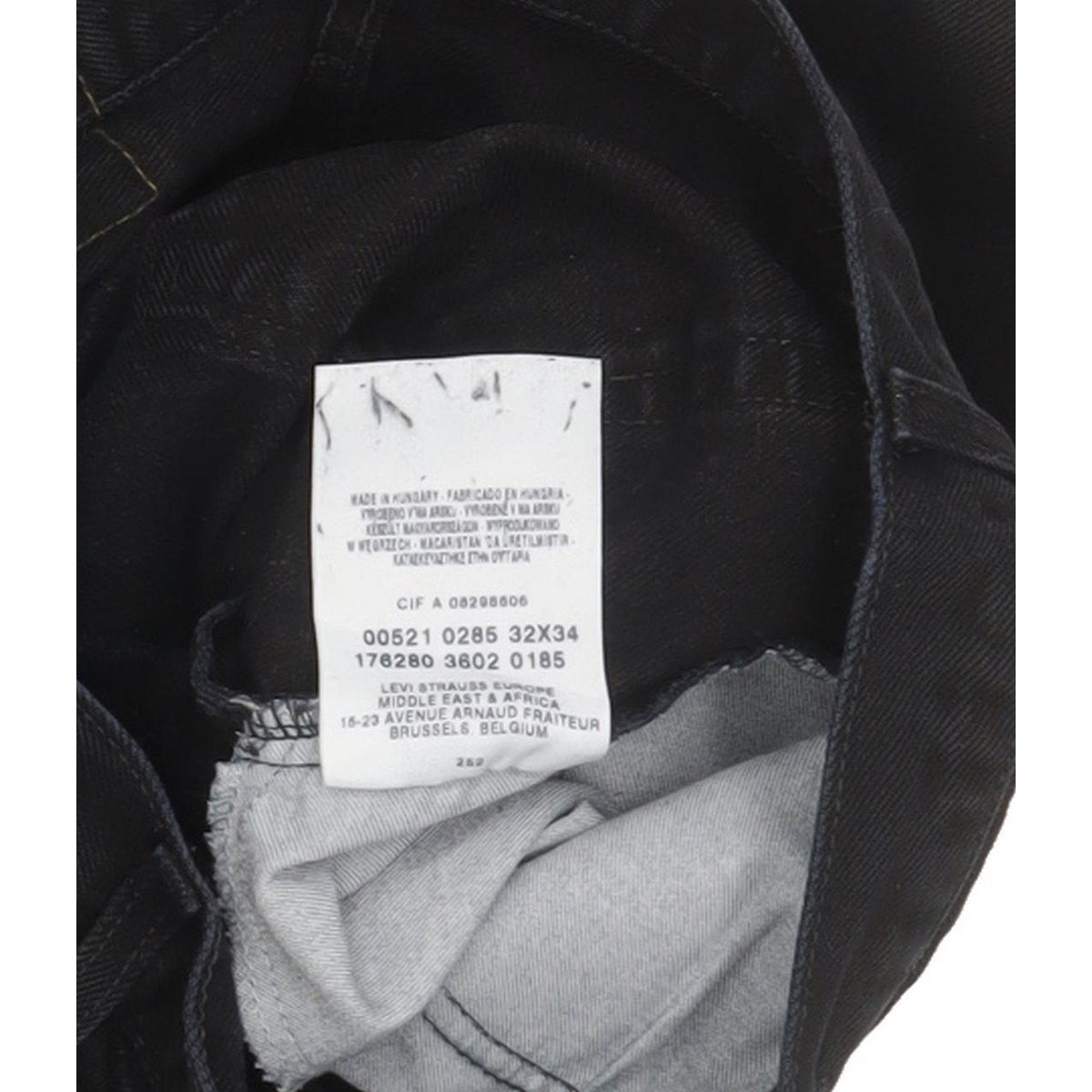 Levi's 521 Men Black Straight Regular Jeans W31 L32