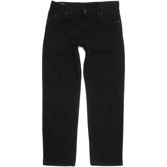 Lee Brooklyn Men Black Straight Regular Jeans W39 L34