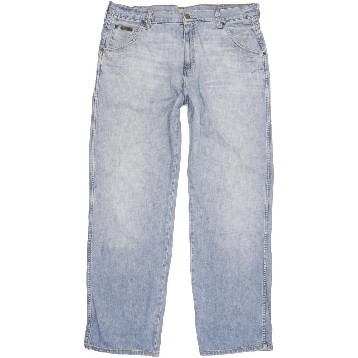 Wrangler Benton Men Blue Straight Regular Jeans W36 L30