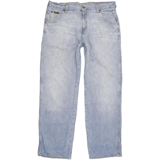 Wrangler Benton Men Blue Straight Regular Jeans W36 L30