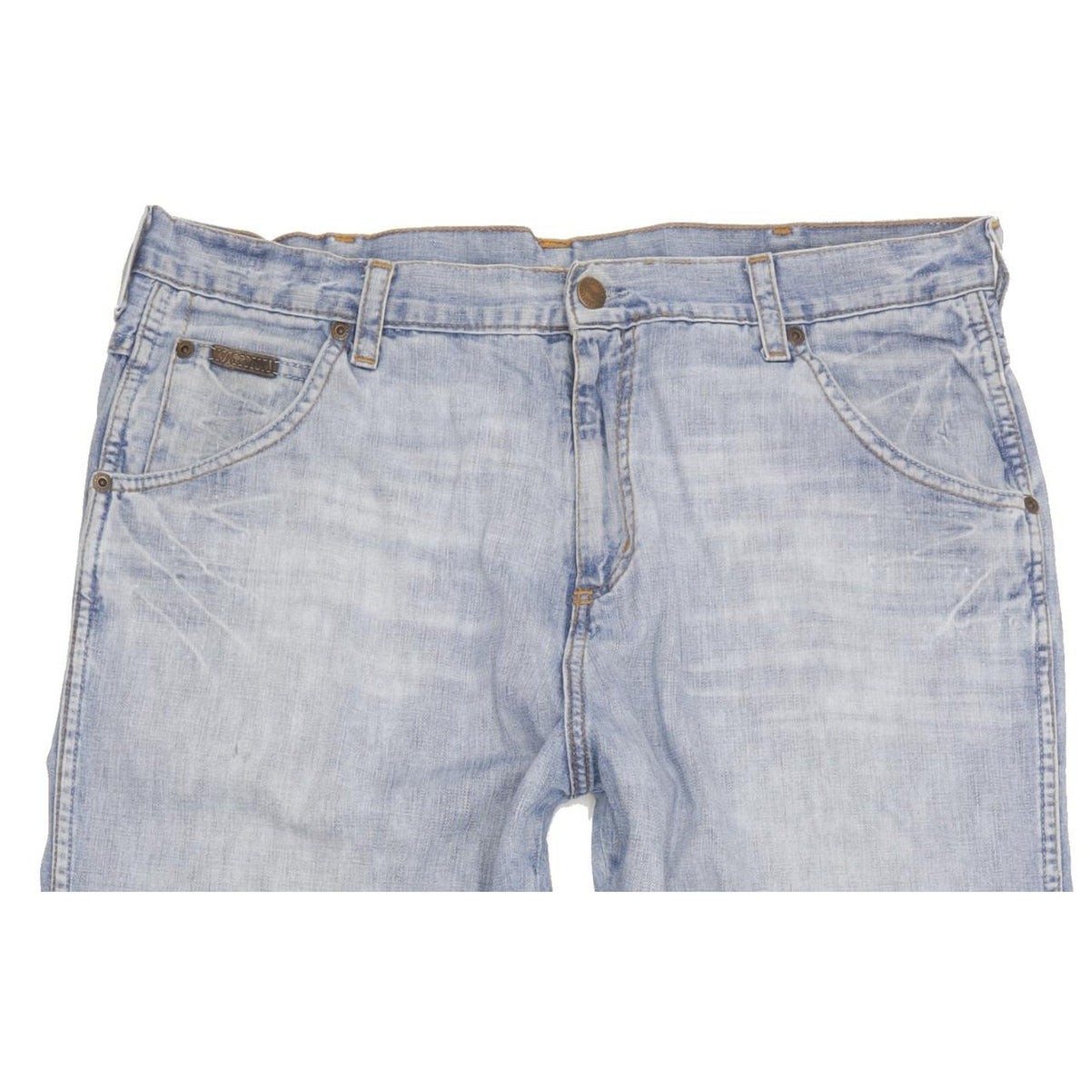 Wrangler Benton Men Blue Straight Regular Jeans W36 L30