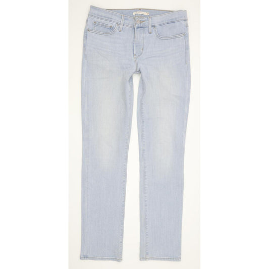 Levi's 312 Shaping Women Blue Straight Slim Stretch Jeans W28 L29