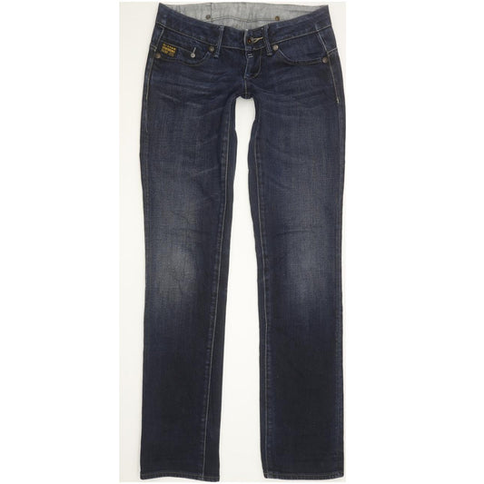 G-Star Midge Women Blue Straight Slim Stretch Jeans W26 L33