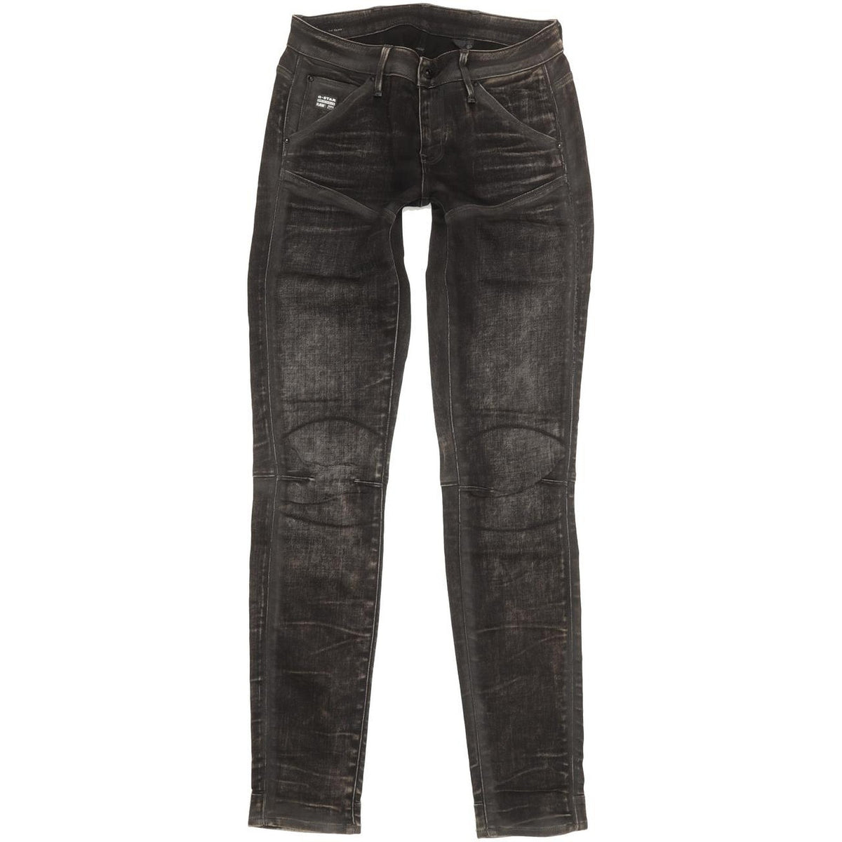 G-Star 5620 Mid Women Charcoal Skinny Slim Stretch Jeans W27 L32