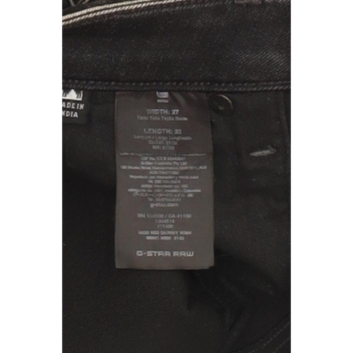 G-Star 5620 Mid Women Charcoal Skinny Slim Stretch Jeans W27 L32