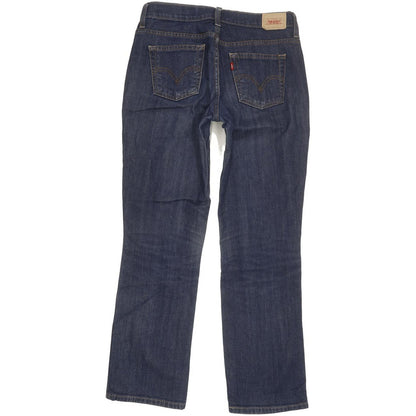 Levi's 505 Women Blue Straight Regular Stretch Jeans W28 L29