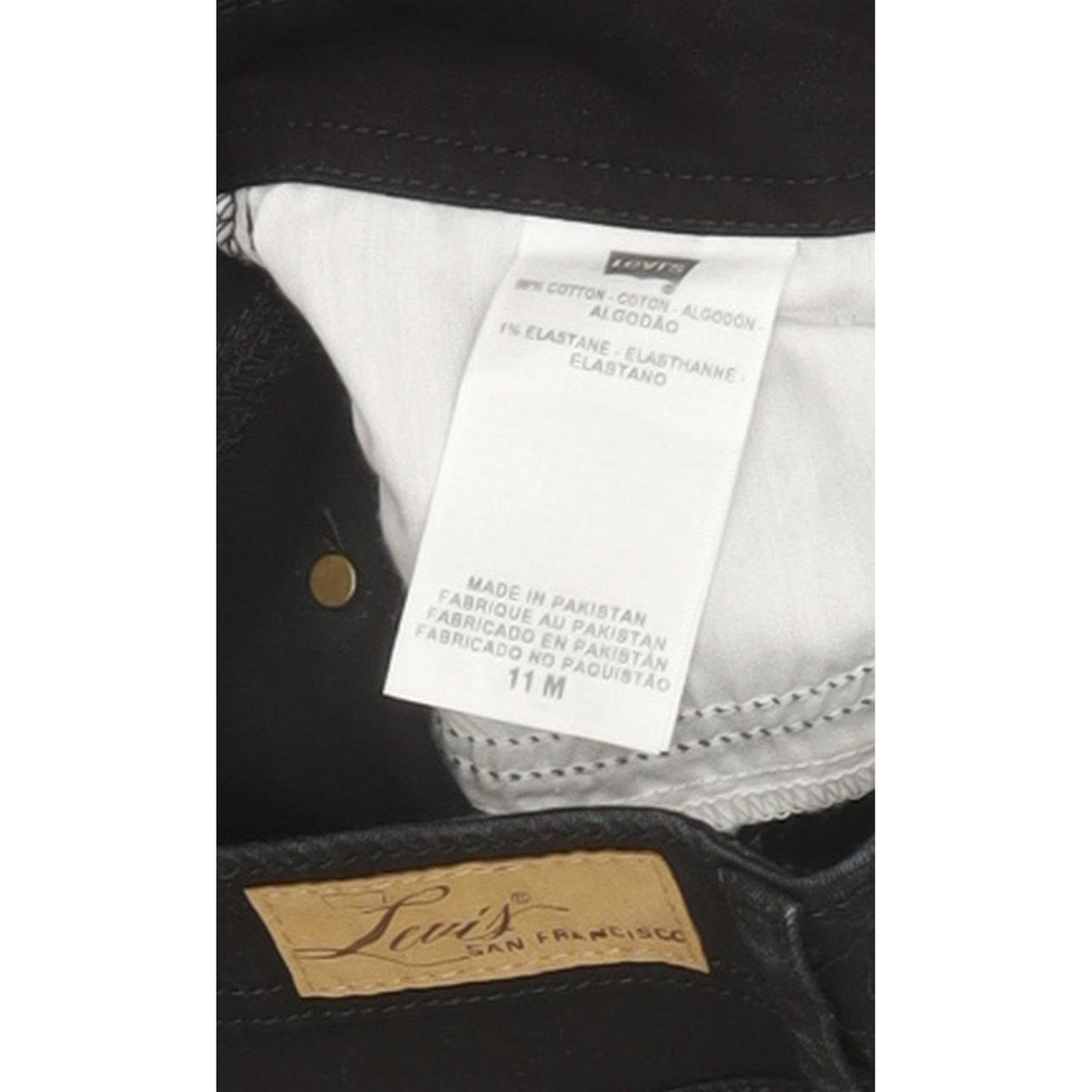 Levi's 535 Women Black Skinny Slim Stretch Jeans W30 L30