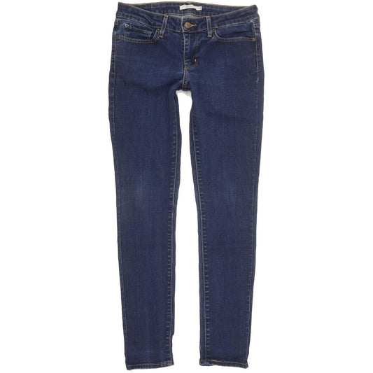 Levi's 711 Women Blue Skinny Slim Stretch Jeans W28 L29